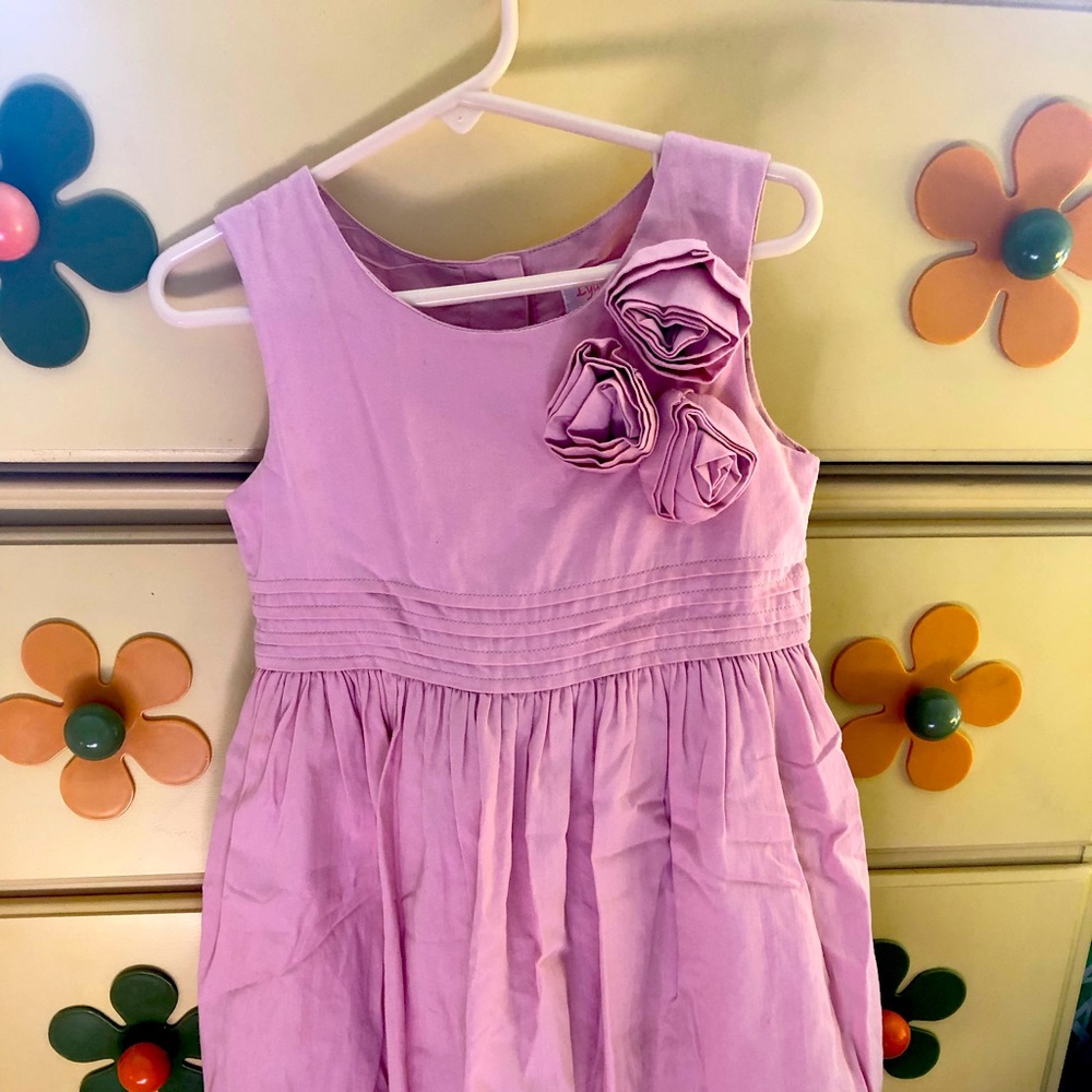 Girls 5T Pink Mauve Spring Dress